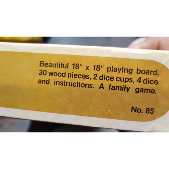 Vintage Backgammon Game Selchow & Righter 1975 Wood Pieces Complete w/o Booklet - Picture 10 of 15